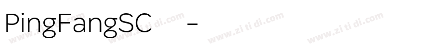 PingFangSC 发布字体转换
